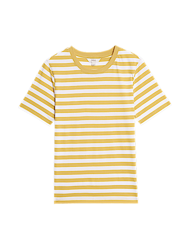 Pure Cotton Striped Everyday Fit T-Shirt