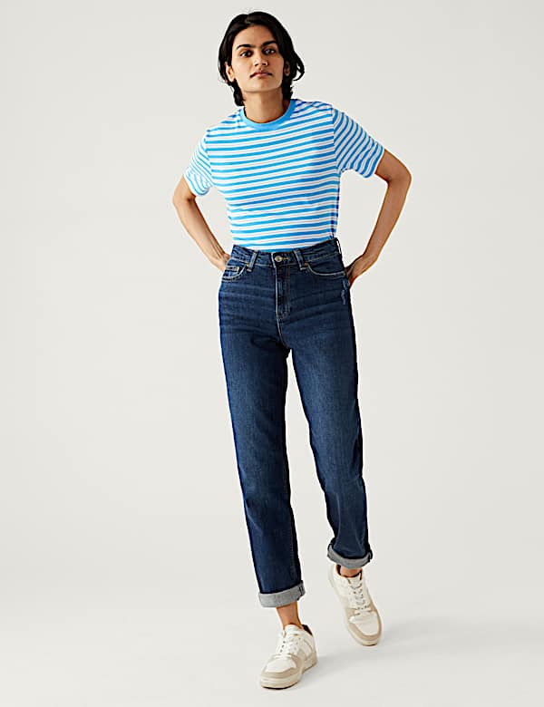 Pure Cotton Striped Everyday Fit T-Shirt
