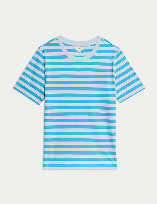 Pure Cotton Striped Everyday Fit T-Shirt - NL