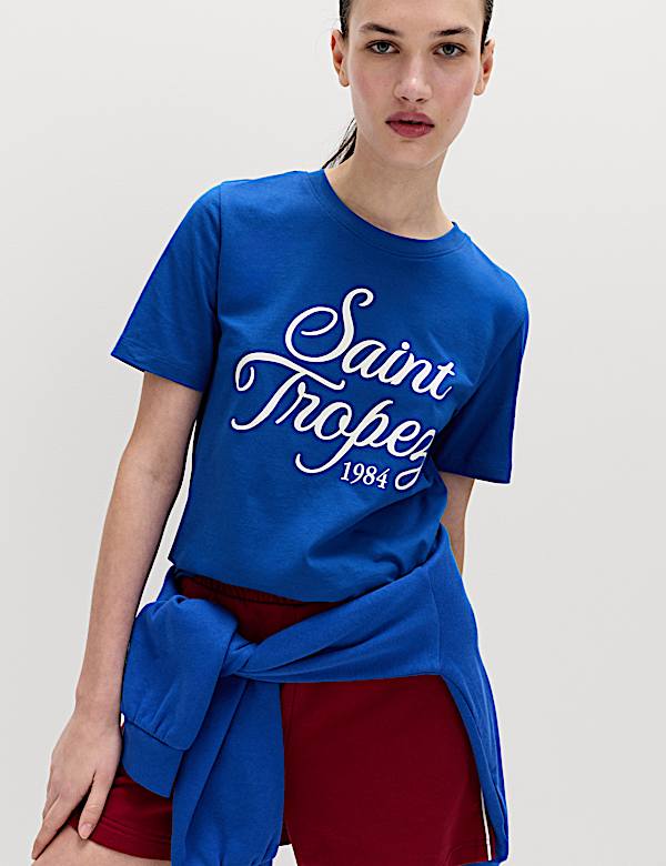 Pure Cotton Striped Everyday Fit T-Shirt