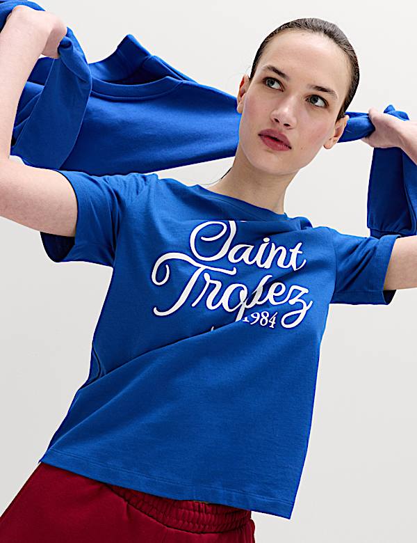 Pure Cotton Striped Everyday Fit T-Shirt