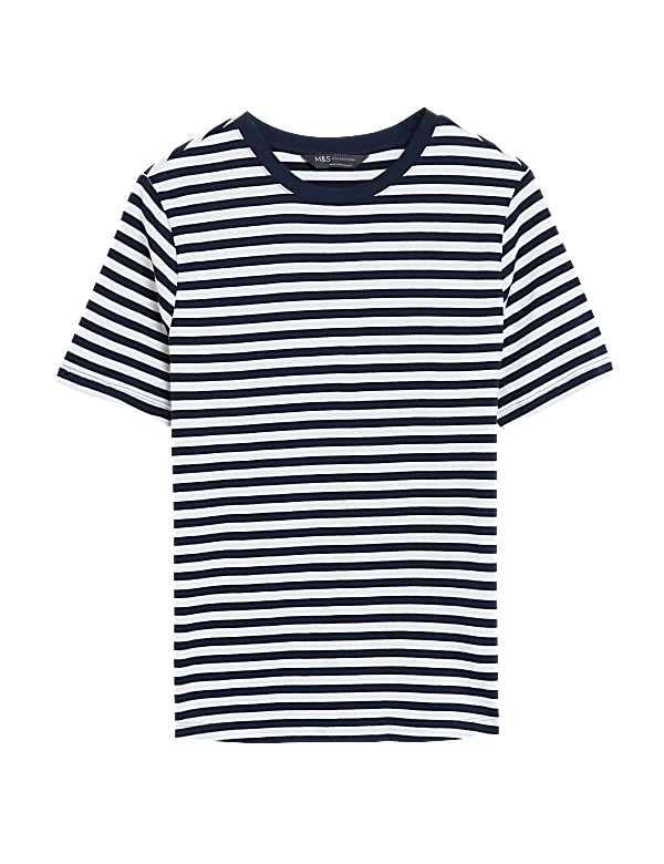 Pure Cotton Striped Everyday Fit T-Shirt