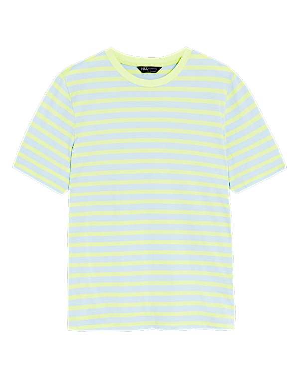 Pure Cotton Striped Everyday Fit T-Shirt