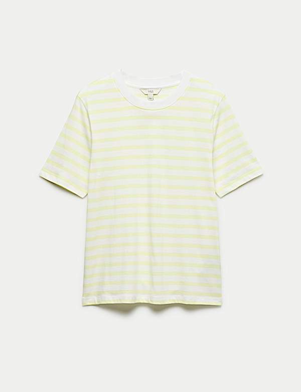 Pure Cotton Striped Everyday Fit T-Shirt - DE