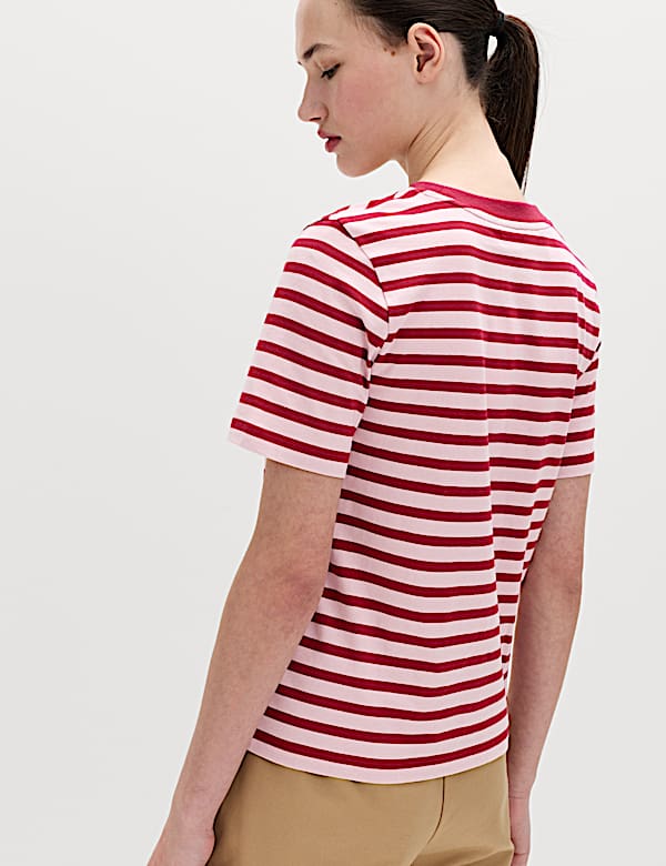 Pure Cotton Striped Everyday Fit T-Shirt