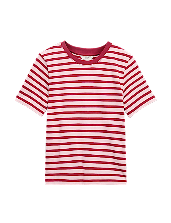 Pure Cotton Striped Everyday Fit T-Shirt