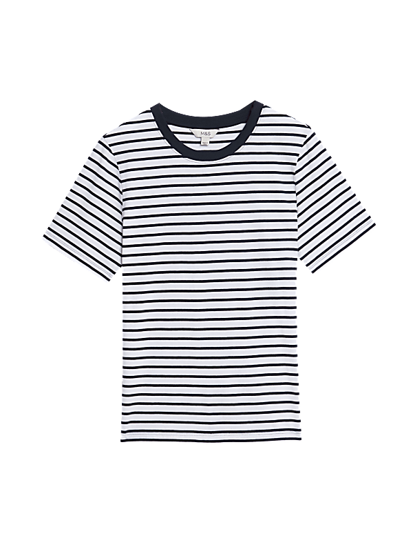 Pure Cotton Striped Everyday Fit T-Shirt