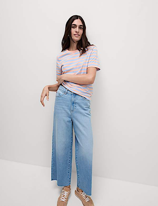 Pure Cotton Striped Everyday Fit T-Shirt