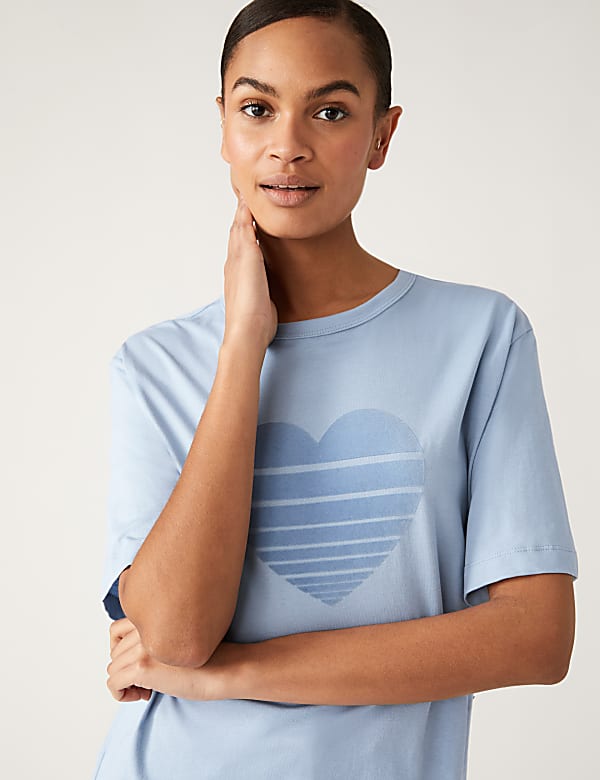 Pure Cotton Printed Oversized T-Shirt