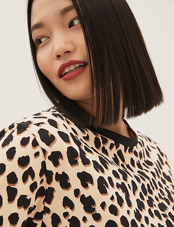 Pure Cotton Printed Oversized T-Shirt