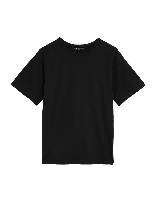Pure Cotton Crew Neck Oversized T-Shirt
