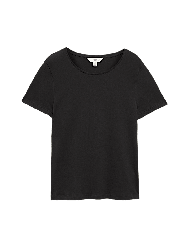 Pure Cotton Crew Neck T-Shirt