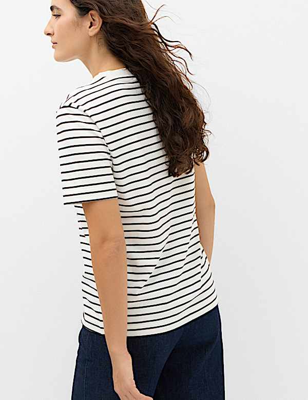 Pure Cotton Crew Neck T-Shirt