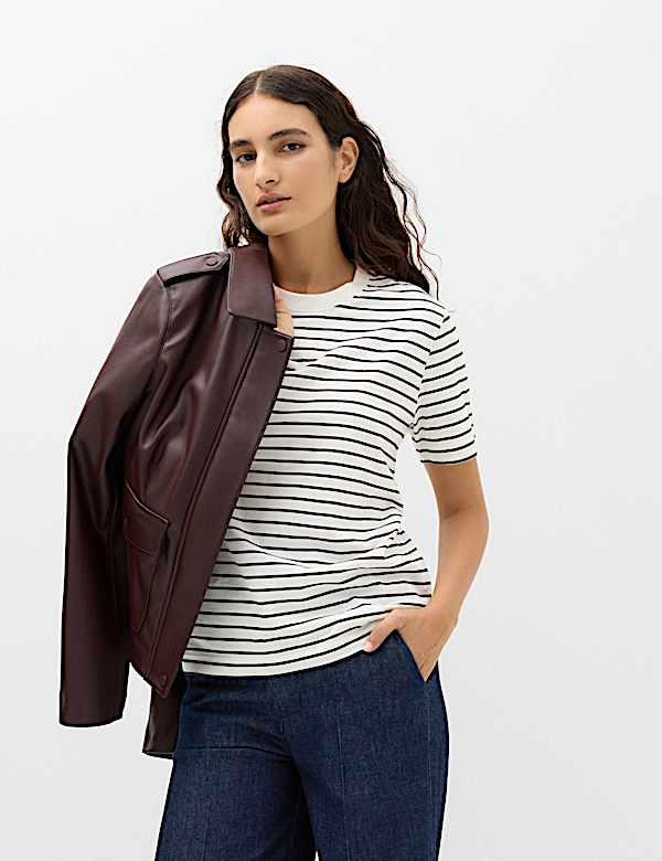 Pure Cotton Crew Neck T-Shirt