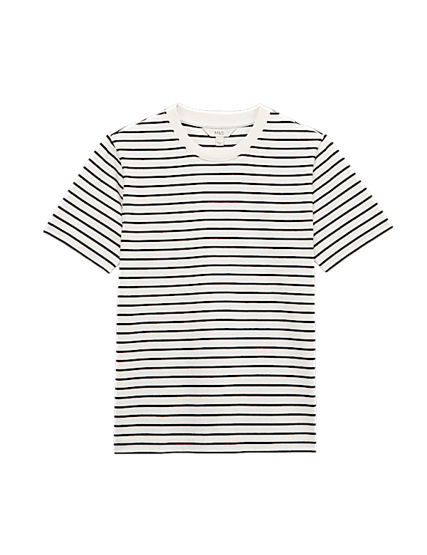 Pure Cotton Crew Neck T-Shirt