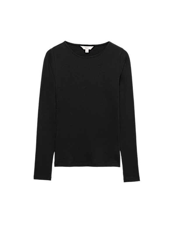 Cotton Rich Ribbed Regular Fit Top