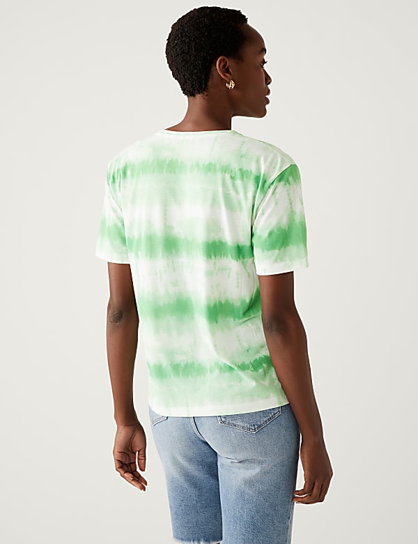 Printed Crew Neck Relaxed T-Shirt