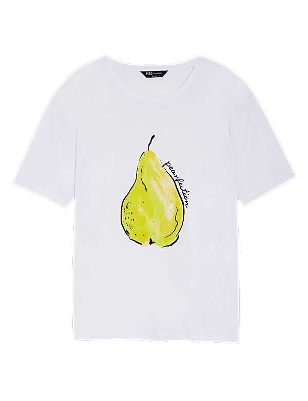 Printed Crew Neck Relaxed T-Shirt