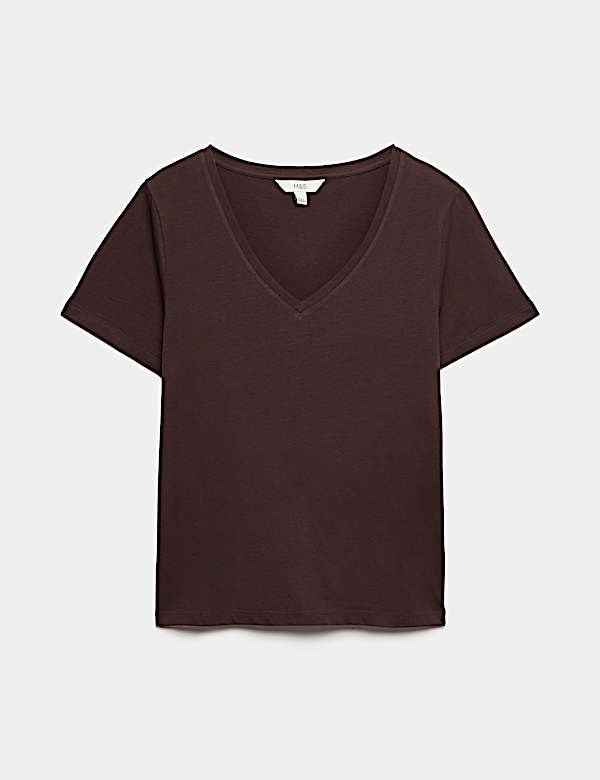 Pure Cotton V-Neck T-Shirt - UA