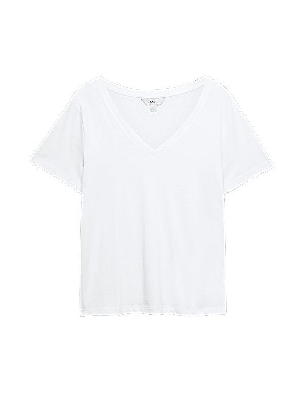 Pure Cotton V-Neck T-Shirt