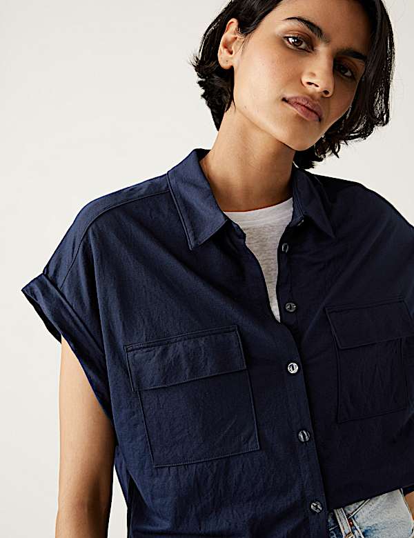 Jersey Collared Shirt