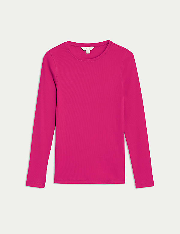 Geripptes Oberteil mit hohem Baumwollanteil - DE