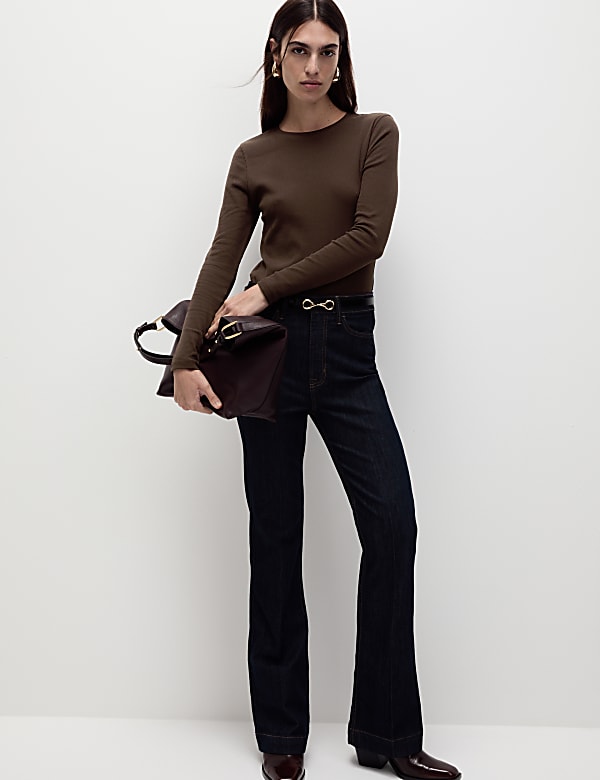 Cotton Rich Ribbed Top