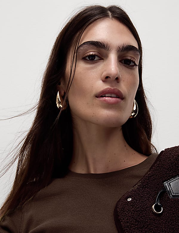 Cotton Rich Ribbed Top