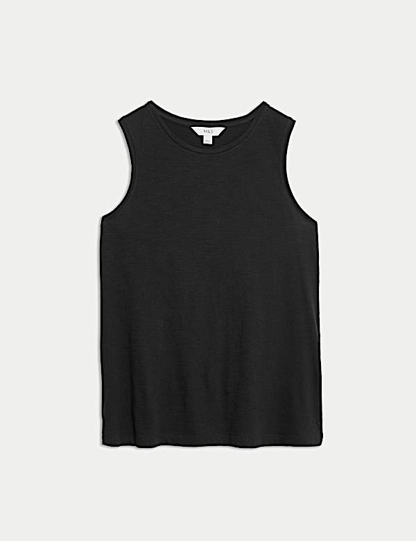 Maillot de corps coupe d&eacute;contract&eacute;e en coton - CH