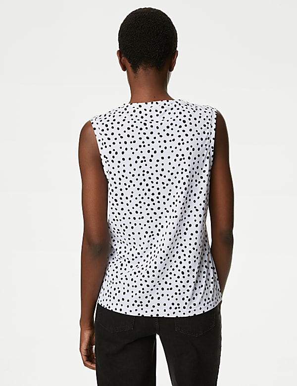 Printed Relaxed Vest