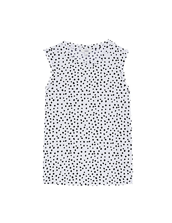 Printed Relaxed Vest