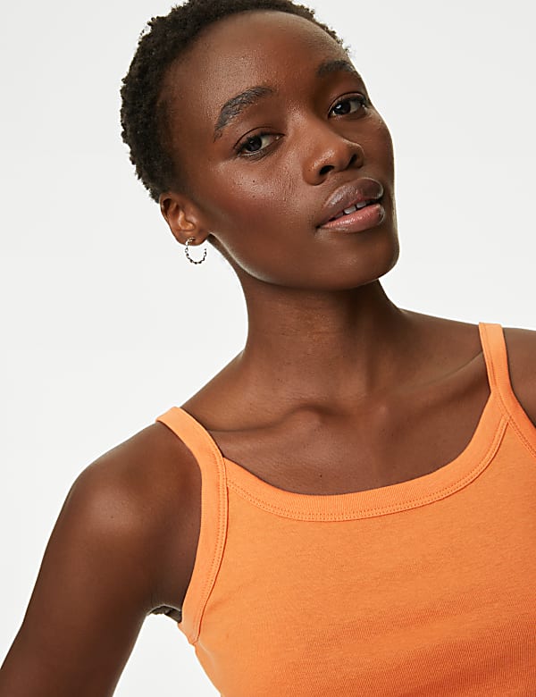 Pure Cotton Scoop Neck Vest