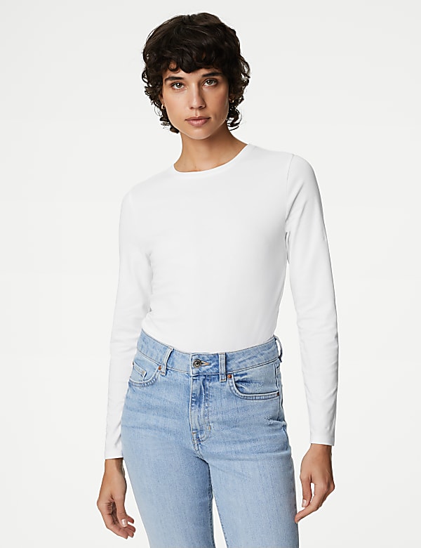 Cotton Rich Slim Fit Top - CZ