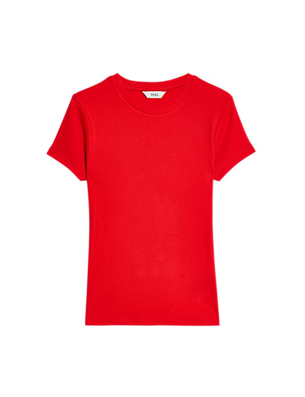 Cotton Rich Ribbed Slim Fit T-Shirt