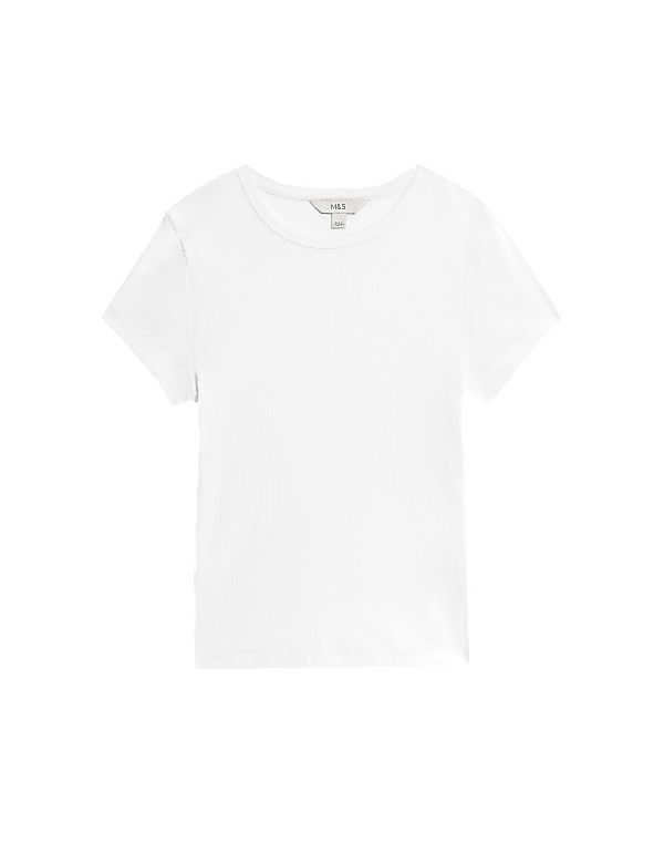 Cotton Rich Ribbed Slim Fit T-Shirt