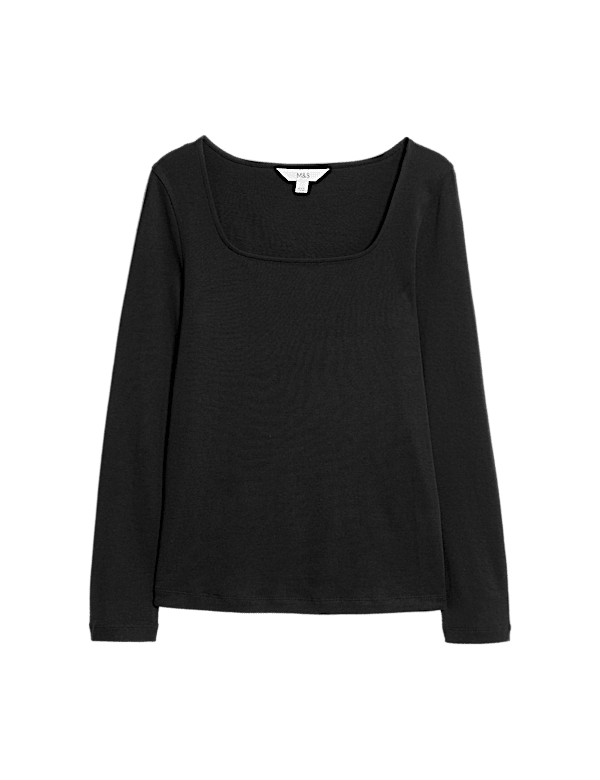 Pure Cotton Square Neck Top
