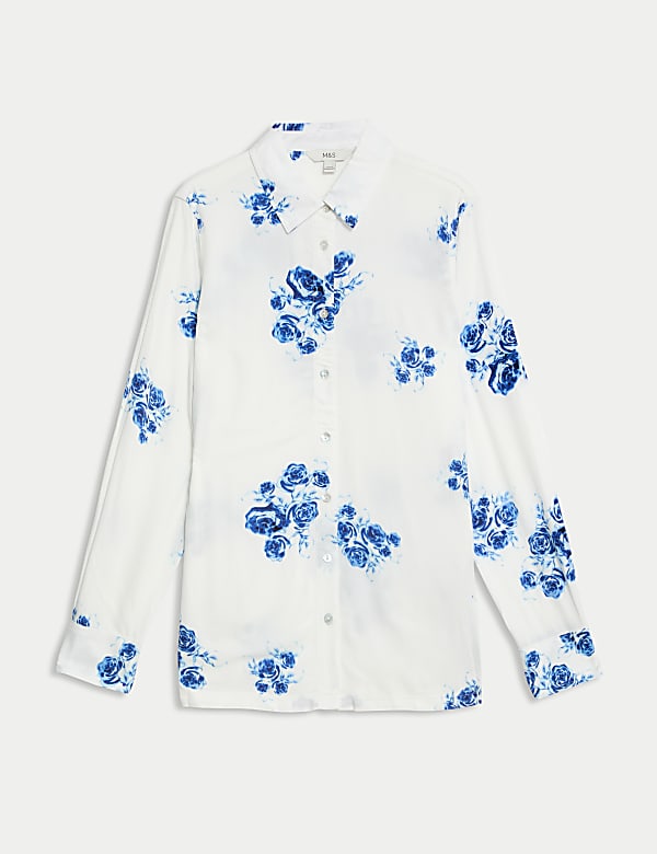 Printed Collared Button Through Shirt - CA