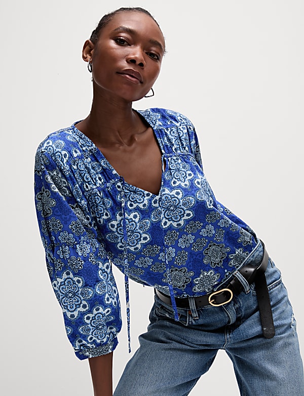 Blusa de escote outlet