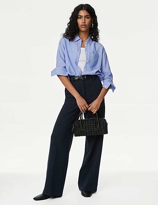 Pure Cotton Collared Shirt