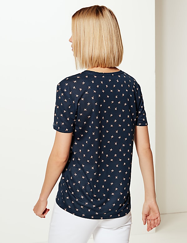 Relaxed Fit Floral Print T-Shirt