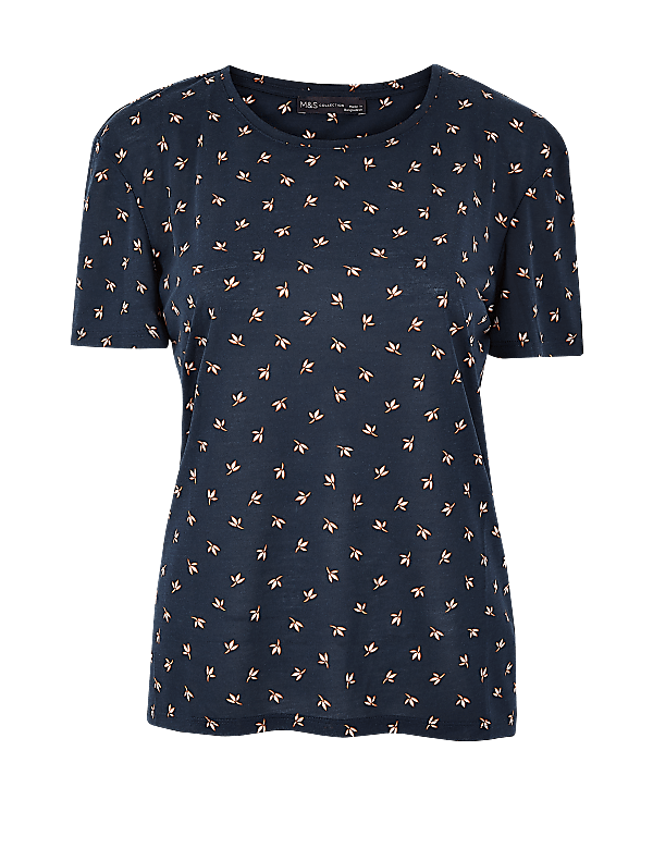 Relaxed Fit Floral Print T-Shirt