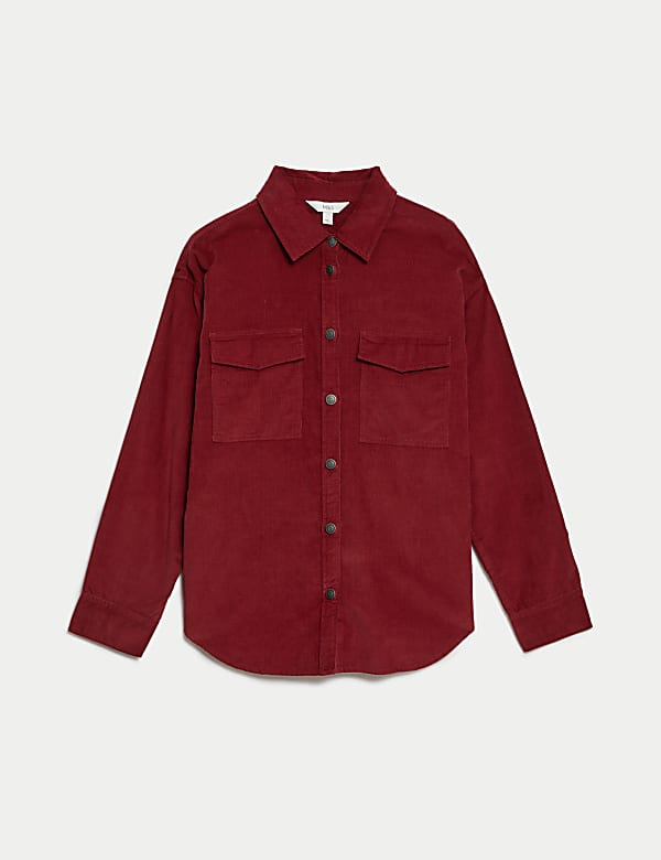 Pure Cotton Cord Textured Shirt - IS