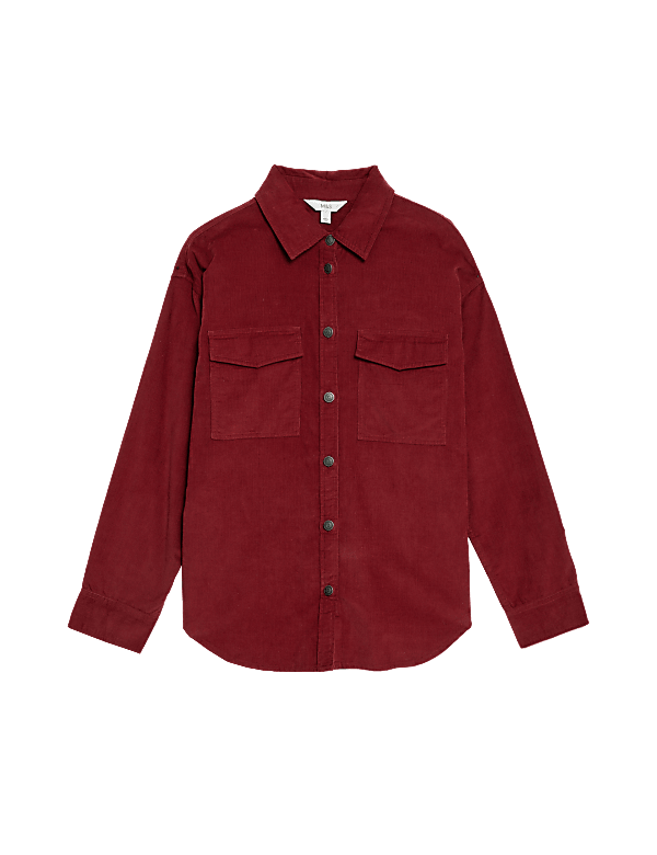 Pure Cotton Cord Textured Shirt