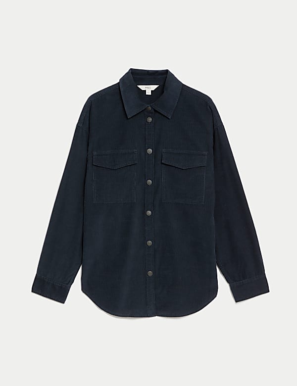 Pure Cotton Cord Textured Shirt - JP