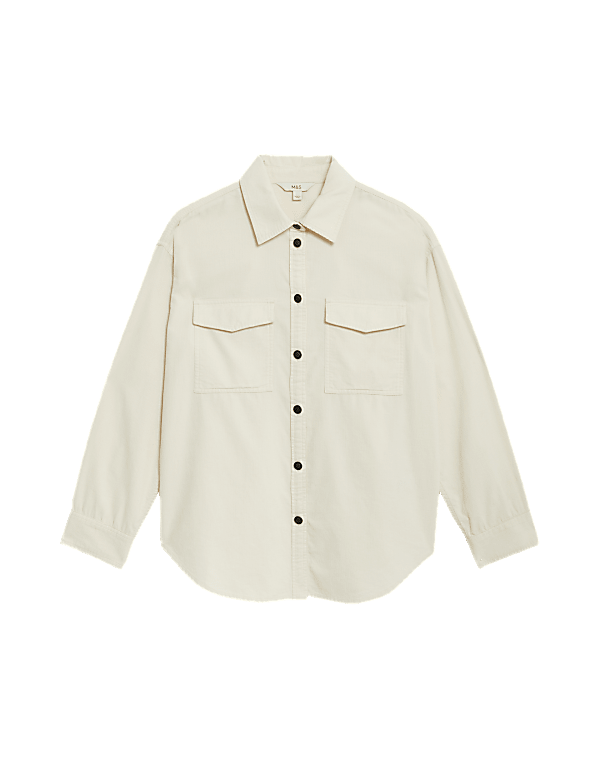 Pure Cotton Cord Textured Shirt
