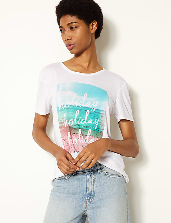 Relaxed Fit Holiday Short Sleeve T-Shirt