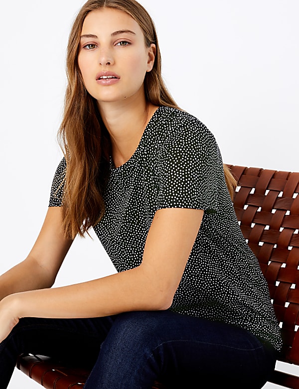 Polka Dot Relaxed Fit T-Shirt