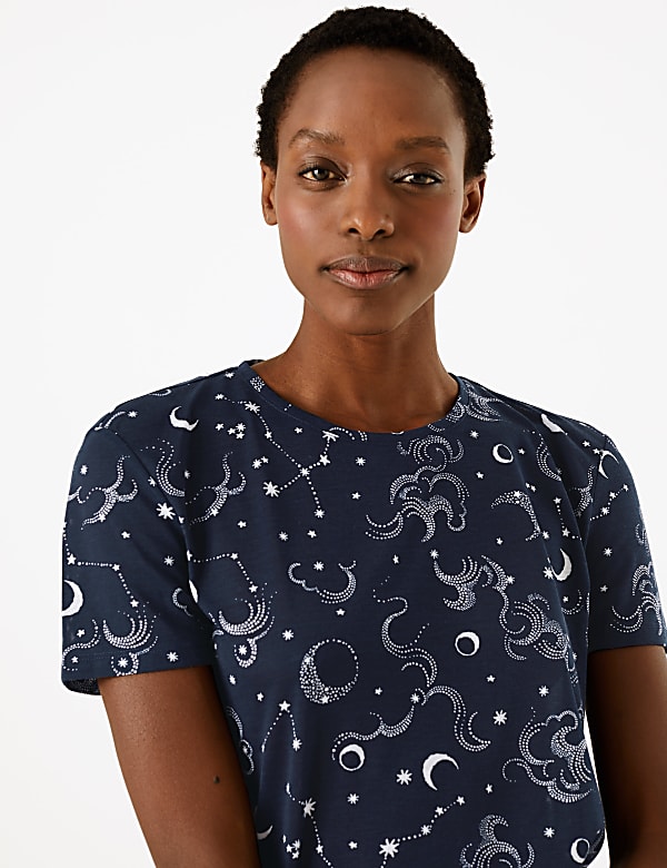 Constellation Print Relaxed Fit T-Shirt