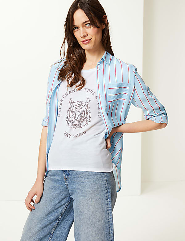 Wild Slogan Relaxed Fit T-Shirt