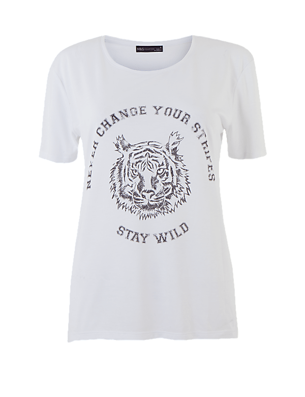 Wild Slogan Relaxed Fit T-Shirt